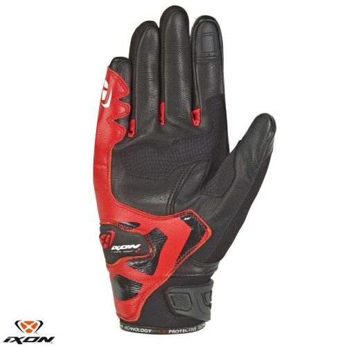 Manusi barbati Roadster vara piele/textil Ixon RS Rise Air MS negru/rosu