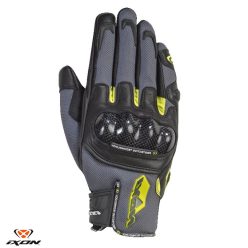   Manusi barbati Roadster vara piele/textil Ixon RS Rise Air MS gri/negru/galben