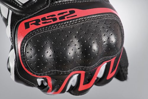 Manusi barbati Roadster vara textil/piele Ixon RS2 MS negru/alb/rosu