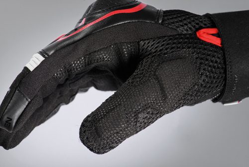 Manusi barbati Roadster vara textil/piele Ixon RS2 MS negru/alb/rosu