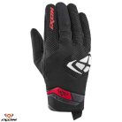 Manusi barbati Roadster vara textil/piele Ixon MIG 2 Air Flow MS negru/alb/rosu