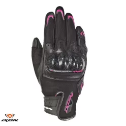   Manusi dama Roadster vara piele/textil Ixon RS Rise Air LS negru/fucshsia