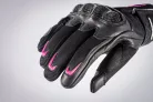 Manusi dama Roadster vara piele/textil Ixon RS Rise Air LS negru/fucshsia