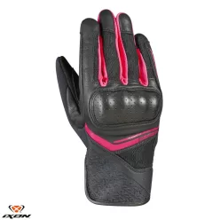   Manusi dama Roadster vara piele/textil Ixon RS Launch LS negru/fuchsia