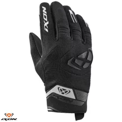   Manusi dama Roadster vara textil/piele Ixon MIG 2 LS negru/alb