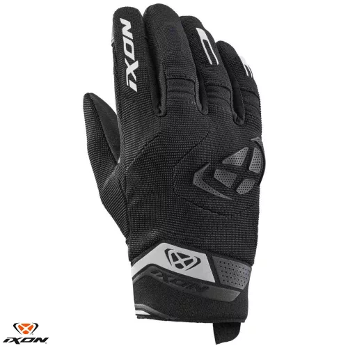 Manusi dama Roadster vara textil/piele Ixon MIG 2 LS negru/alb