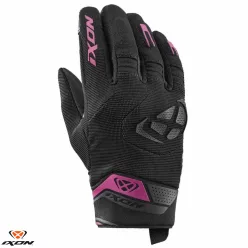   Manusi dama Roadster vara textil/piele Ixon MIG 2 LS negru/fuchsia