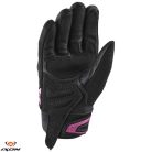 Manusi dama Roadster vara textil/piele Ixon MIG 2 LS negru/fuchsia - degete tactile