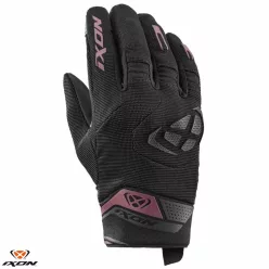   Manusi dama Roadster vara textil/piele Ixon MIG 2 LS negru/burgundy
