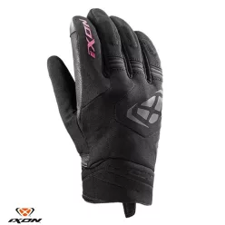   Manusi dama Roadster Mid-season textil/piele Ixon MIG 2 WP LS negru/fuchsia