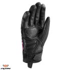 Manusi dama Roadster Mid-season textil/piele Ixon MIG 2 WP LS negru/fuchsia - degete tactile - waterproof