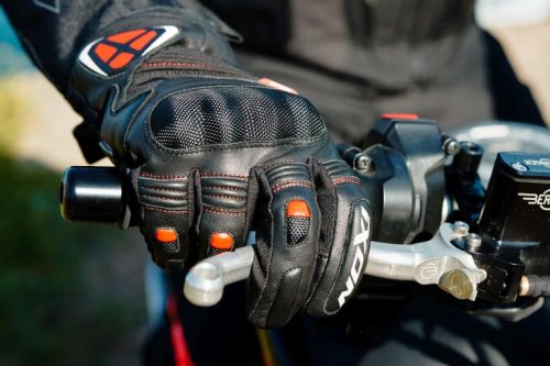 Manusi barbati Roadster piele Ixon Pro Hawker MS negru/rosu