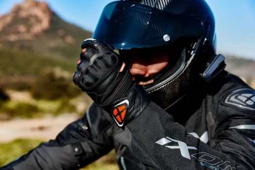 Manusi barbati Roadster piele Ixon Pro Hawker MS negru/rosu