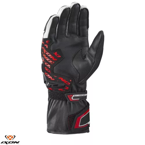 Manusi barbati Racing vara piele Ixon Thund MS negru/rosu/alb
