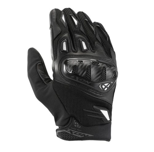 Manusi barbati Roadster vara piele/textil Ixon Rise Air 2 MS negru/alb