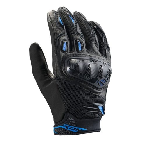 Manusi barbati Roadster vara piele/textil Ixon Rise Air 2 MS negru/albastru