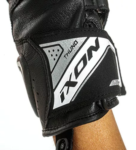Manusi dama Racing vara piele Ixon Thund LS negru/alb