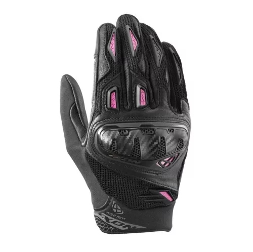 Manusi dama Roadster vara piele/textil Ixon Rise Air 2 LS negru/fuchsia
