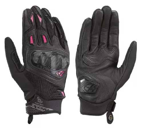 Manusi dama Roadster vara piele/textil Ixon Rise Air 2 LS negru/fuchsia