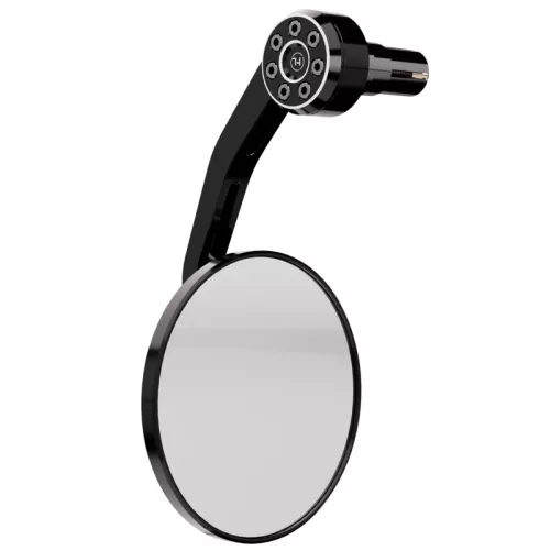 Oglindă capăt de ghidon Highsider Conero Evo, negru (bucată)