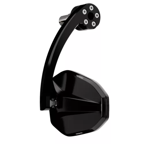 Oglindă capăt de ghidon Highsider Victory Evo, negru (bucată)
