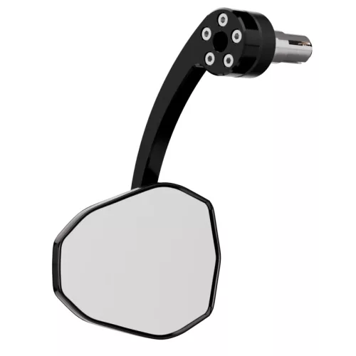 Oglindă capăt de ghidon Highsider Victory Evo, negru (bucată)