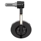 Oglindă capăt de ghidon Highsider Conero cu semnalizator LED, negru (bucată)