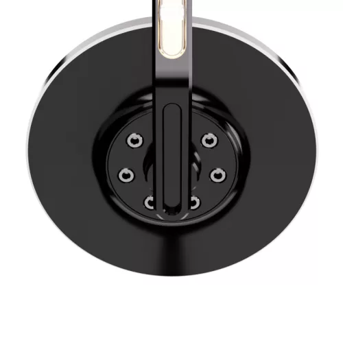 Oglindă capăt de ghidon Highsider Conero cu semnalizator LED, negru (bucată)