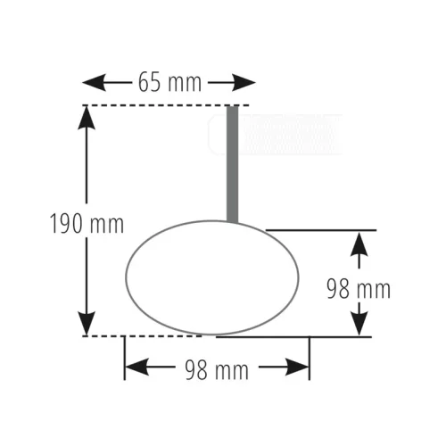 Oglindă capăt de ghidon Highsider Conero cu semnalizator LED, negru (bucată)