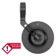 Oglindă capăt de ghidon Highsider Conero-XS, braț scurt, negru mat (bucată)