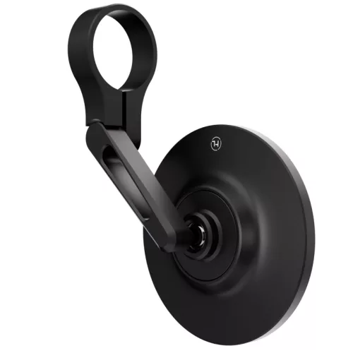 Oglindă capăt de ghidon Highsider Conero-XS, braț scurt, negru mat (bucată)