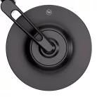 Oglindă capăt de ghidon Highsider Conero-XS, braț scurt, negru mat (bucată)