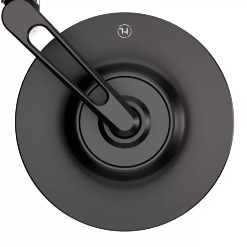 Oglindă capăt de ghidon Highsider Conero-XS, braț scurt, negru mat (bucată)