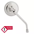 Oglindă Highsider mini universală Ø 80 mm, filet dreapta, crom, neomologat (bucată)
