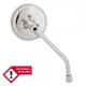 Oglindă Highsider mini universală Ø 80 mm, filet dreapta, crom, neomologat (bucată)