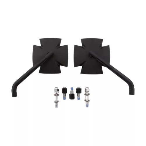 Oglindă Highsider Iron Cross, negru (pereche)