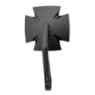 Oglindă capăt de ghidon Highsider Iron Cross, negru (bucată)