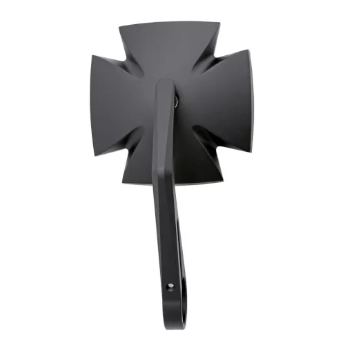 Oglindă capăt de ghidon Highsider Iron Cross, negru (bucată)