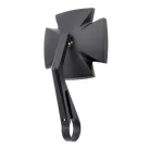 Oglindă capăt de ghidon Highsider Iron Cross, negru (bucată)