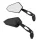 Oglindă Highsider Booster, filet M8 dreapta, negru (pereche)