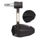 Oglindă capăt de ghidon Highsider Victory-X Rim cu semnalizator LED, suprafață striată, negru mat (bucată)