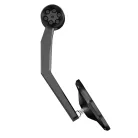 Oglindă capăt de ghidon Highsider Victory-X Rim cu semnalizator LED, suprafață striată, negru mat (bucată)