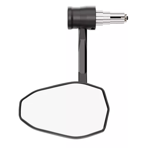 Oglindă capăt de ghidon Highsider Victory-X Rim cu semnalizator LED, suprafață striată, negru mat (bucată)