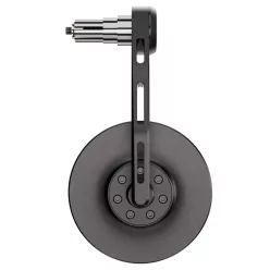   Oglindă capăt de ghidon Highsider Conero Evo Black Edition, negru mat (bucată)