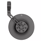 Oglindă capăt de ghidon Highsider Conero Black Edition, braț scurt, negru mat (bucată)