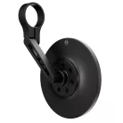Oglindă capăt de ghidon Highsider Conero Black Edition, braț scurt, negru mat (bucată)