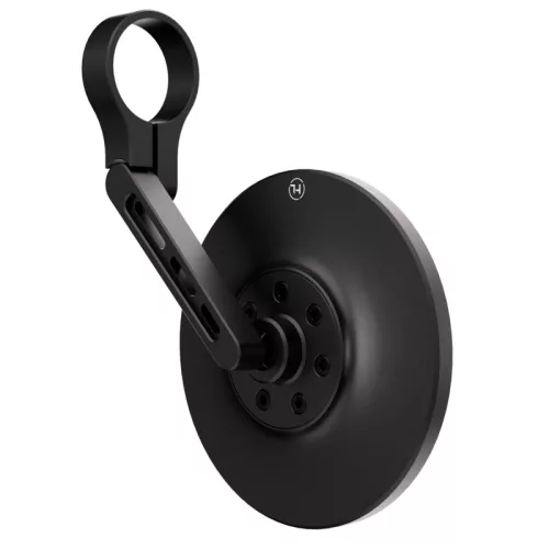 Oglindă capăt de ghidon Highsider Conero Black Edition, braț scurt, negru mat (bucată)