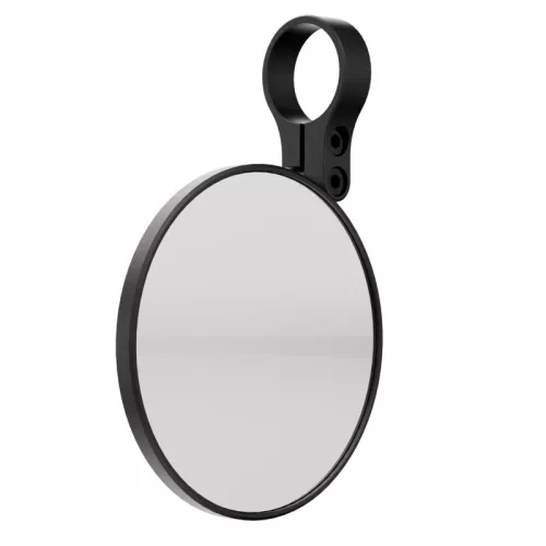 Oglindă capăt de ghidon Highsider Conero Black Edition, braț scurt, negru mat (bucată)