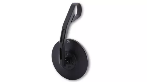 Oglindă capăt de ghidon Highsider Conero 2 Black Edition, braț lung, negru mat (bucată)