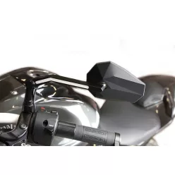   Oglindă Highsider Stealth-X3 cu lumină de poziție LED, negru (pereche)